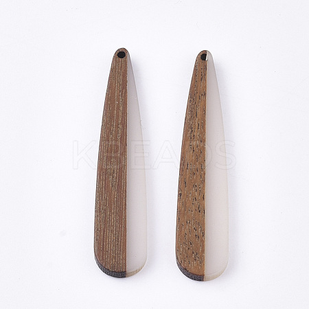 Resin & Walnut Wood Big Pendants RESI-T035-05-1