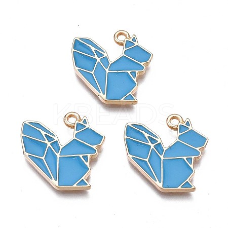Autumn Theme Rack Plating Alloy Enamel Pendants ENAM-S122-74-1