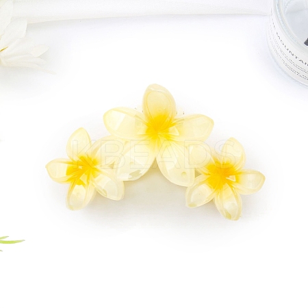 Flower Plastic Claw Hair Clips PW-WGB4757-04-1
