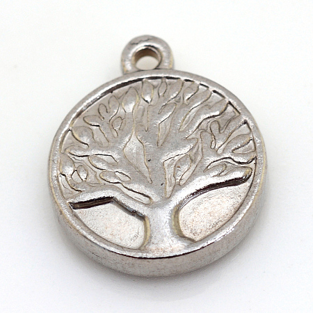 Non-Tarnish 304 Stainless Steel Pendants STAS-S046-28-1