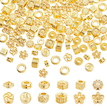 120Pcs 12 Styles Alloy Beads FIND-GA0006-79-1