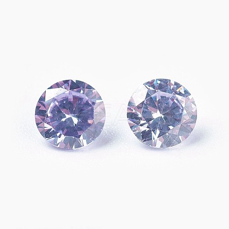 Cubic Zirconia Pointed Back Cabochons LS-ZIRC-WH0001-B03-1