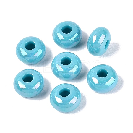 Opaque Acrylic European Beads OACR-E033-19C-1
