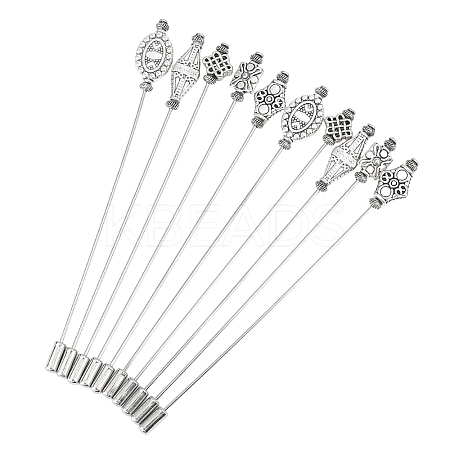 20Pcs 2 Sets 5 Styles Brass Alloy Kilt Pins for Women JEWB-DR00009-1