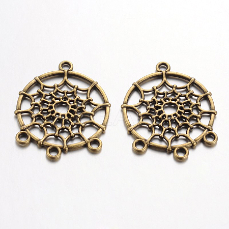 Tibetan Style Alloy Chandelier Components Links LS-X-TIBE-A30127-AB-NR-1