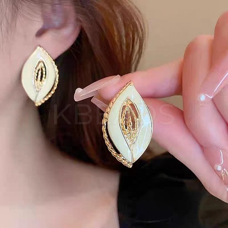 Alloy Enamel Stud Earrings FS-WGE0AD6-32-1