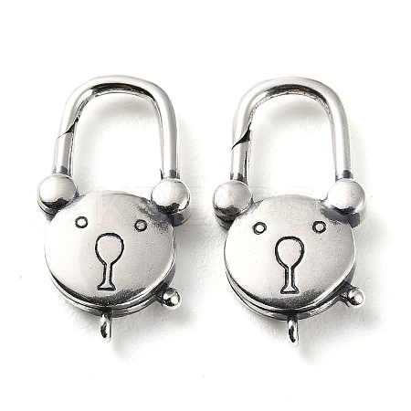 925 Thailand Sterling Silver Lobster Claw Clasps STER-D003-15AS-1