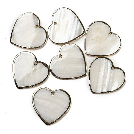 Natural Freshwater Shell Pendants BSHE-Z005-11-1