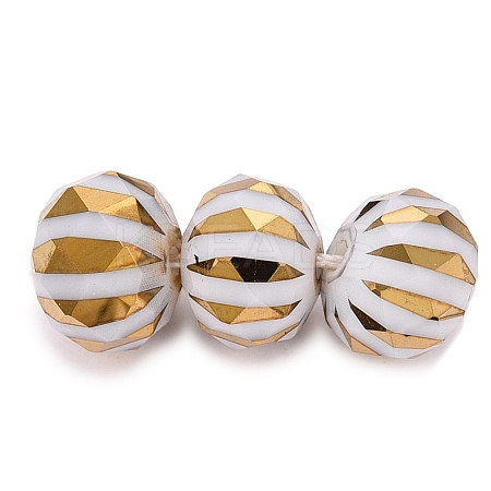 Electroplate Glass Beads EGLA-N026-01A-K02-1