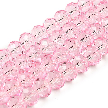 Transparent Baking Paint Glass Beads Strands LS-DGLA-A034-T8mm-D09-1