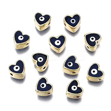 Alloy Enamel Beads PALLOY-Q441-036C-RS-1