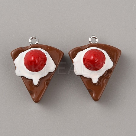 Opaque Resin Pendants RESI-CJC0020-20E-1