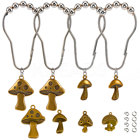 12Pcs 4 Styles Zinc Tibetan Style Alloy Pendants FIND-SP0004-40AB-1