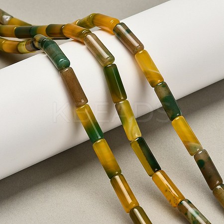 Dyed Natural Agate Beads Strands G-G203-01C-1