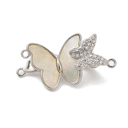Brass Micro Pave Clear Cubic Zirconia Fold Over Clasps KK-A227-26P-1