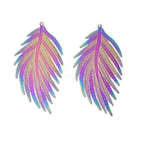 Ion Plating(IP) 304 Stainless Steel Filigree Big Pendants LS-X-STAS-S118-087-1