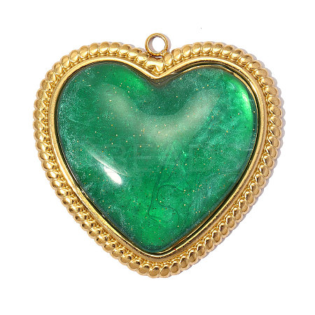 304 Stainless Steel with Resin Pendants RE-A26-05-19-08G-02-1