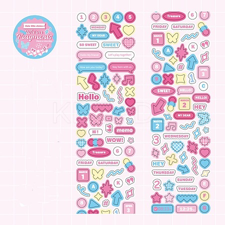PET Plastic Stickers LS-DIY-H168-01A-1