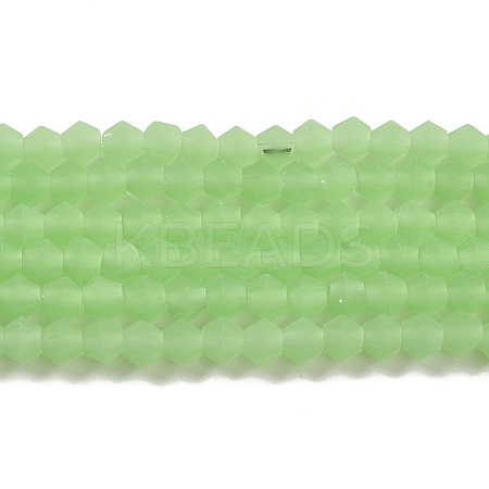 Imitation Jade Frosted Glass Bead Strands EGLA-A039-J2mm-MD01-1