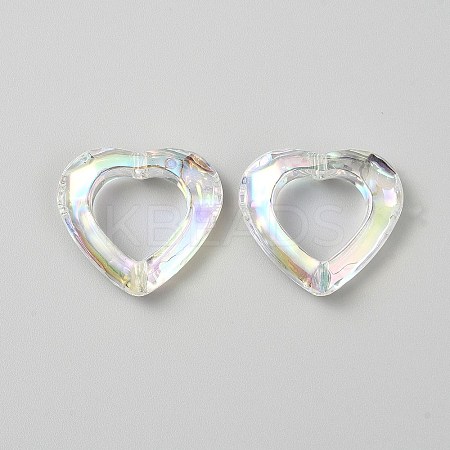 Plating Acrylic Beads LS-MACR-WH0010-20A-03-1