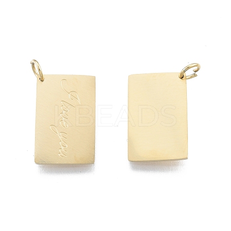 Ion Plating(IP) 304 Stainless Steel Pendants STAS-T060-17G-1