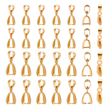 50Pcs 2 Styles Brass Pinch Bails KK-UN0003-68LG-1