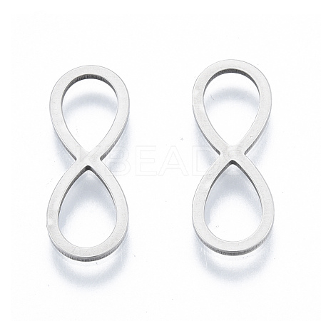 Non-Tarnish 201 Stainless Steel Connector Charms STAS-N090-T18-1-1