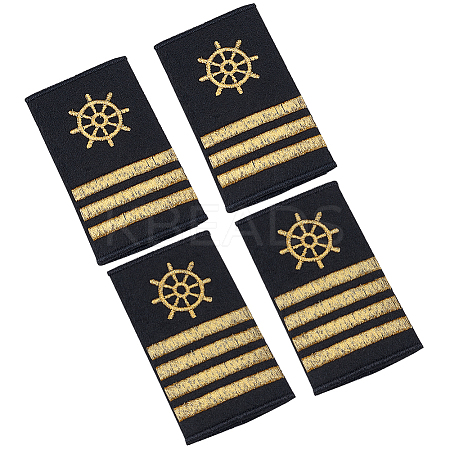 2 Pairs 2 Styles Polyester Navigator Epaulettes DIY-BC0015-71C-1