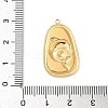 304 Stainless Steel Epoxy Resin with Natural Shell and Sequins Inside Pendants STAS-L026-17G-J03-3