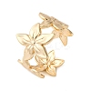 Brass Adjustable Open Cuff Rings for Women RJEW-R021-02G-2