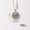Cute Brass Micro Pave Clear Cubic Zirconia Pendant Necklaces for Women RS8490-5-1