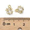 Brass Pave Cubic Zirconia Pendants KK-B142-11G-02-3