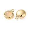 Opalite Half Round Charms STAS-L022-397C-G-2