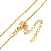 Brass Box Chain Necklaces NJEW-B119-04G-1