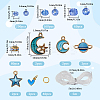 DIY Glass Beads & Alloy Enamel Charms Bracelets Making Kits DIY-SP0001-57B-2