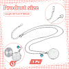 Stainless Steel Pave Natural White Shell Flat Round Magnetic Locket Pendant Necklaces for Women NJEW-NB00013-2