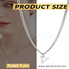 1Pc 304 Stainless Steel Letter Pendant Necklaces NJEW-LP0001-33V-P-2