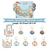 Alloy Enamel Pendant Stitch Markers HJEW-AB00326-2