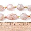Natural Cherry Blossom Agate Beads Strands G-P605-B01-01-5
