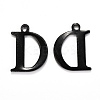 304 Stainless Steel Alphabet Charms STAS-H122-D-EB-1