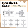 10Pcs 201 Stainless Steel Pendants STAS-LP0002-94-2