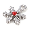 Alloy with Rhinestone Pendants ALRI-U001-02D-01-2