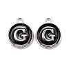 Platinum Plated Alloy Charms LS-ENAM-S118-02G-P-1
