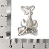 Brass Micro Pave Clear Cubic Zirconia Fold Over Clasps KK-S382-16P-3