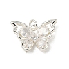 Brass Micro Pave Clear Cubic Zirconia Pendants KK-Z057-07S-1