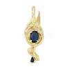 Brass Micro Pave Cubic Zirconia Pendants KK-D317-131G-1
