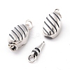 925 Sterling Silver Bayonet Clasps STER-D035-17AS-3