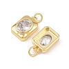 Brass Micro Pave Cubic Zirconia Pendants KK-G544-26G-2