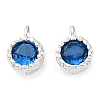 Brass Micro Pave Cubic Zirconia Charms KK-Z089-11S-02-1