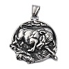 304 Stainless Steel Pendants STAS-P367-04AS-1